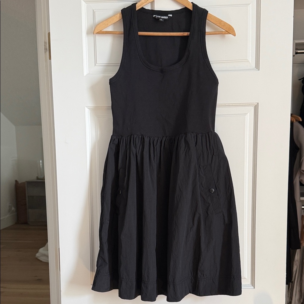 Steve Madden Black Sleeveless Mini Dress